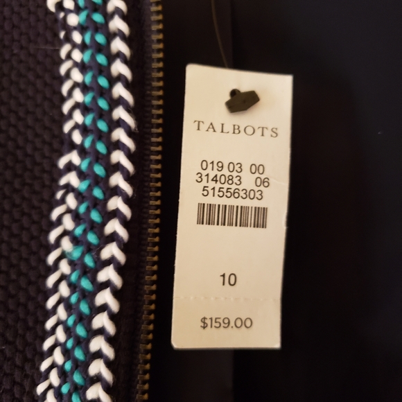 Talbots zipper front dress jacket , size 10 - Picture 9 of 10